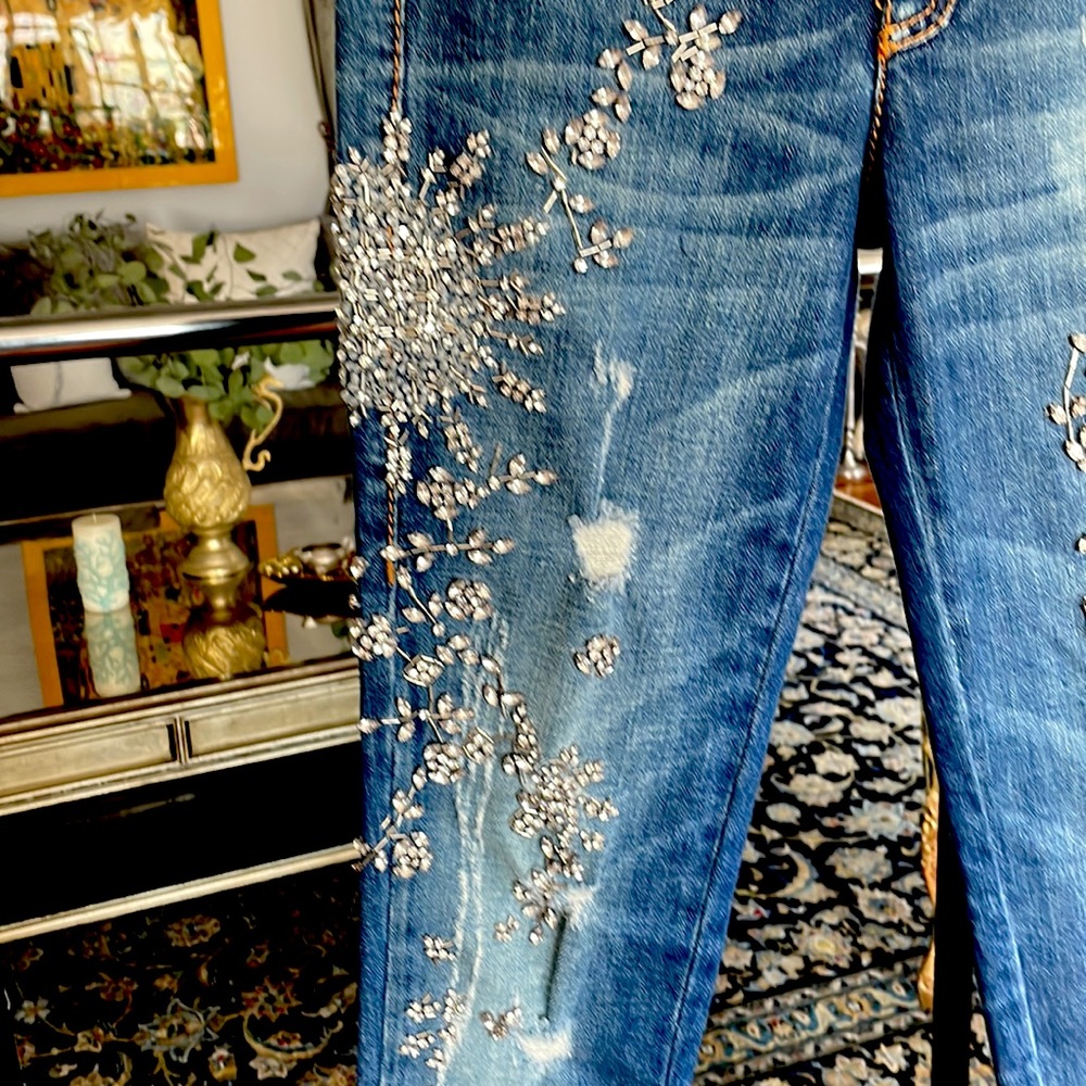 Roberto Cavalli jewels dazzled  Straight Leg Jeans
Size: XS | US2 - Picture 8 of 11